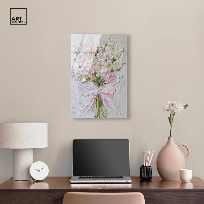Layered Lily Acrylic by Art Remedy, Ready to Hang