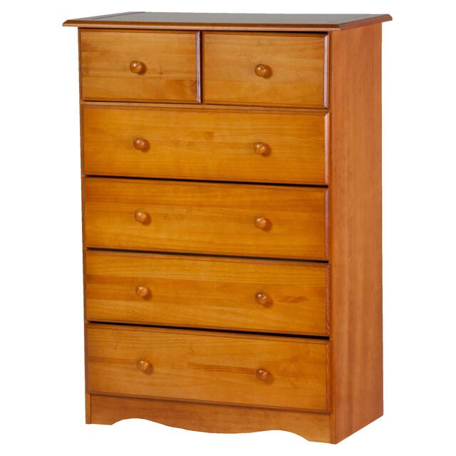 100% Solid Wood 6-Drawer Chest