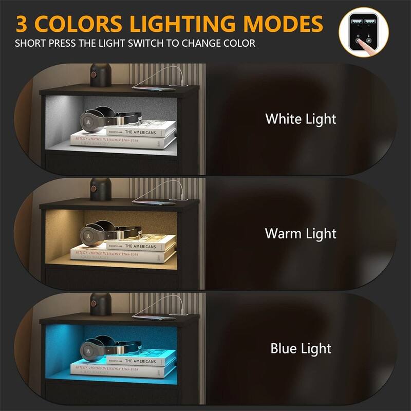 Nightstand with Charging Station