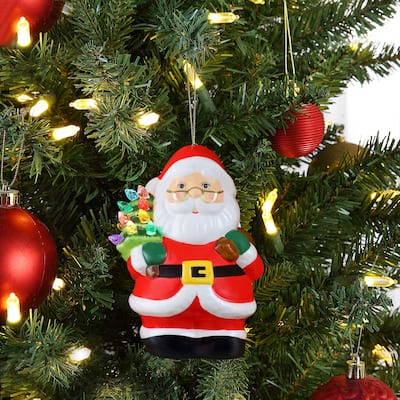 Mini Nostalgic Ceramic Figure - White Santa