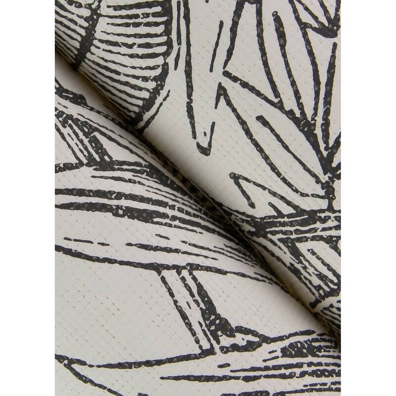 Scott Living Brentwood Black Palm Leaves Wallpaper