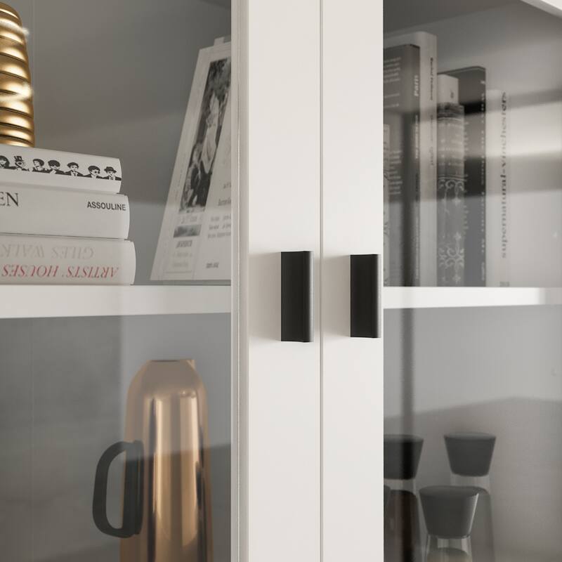 Timechee Combined Bookcase Display Cabinet Pantry Kitchen Cabinet