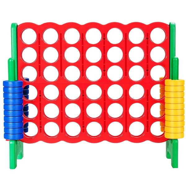 slide 2 of 23, Costway Jumbo 4-to-Score 4 in A Row Giant Game Set for Family - See Description