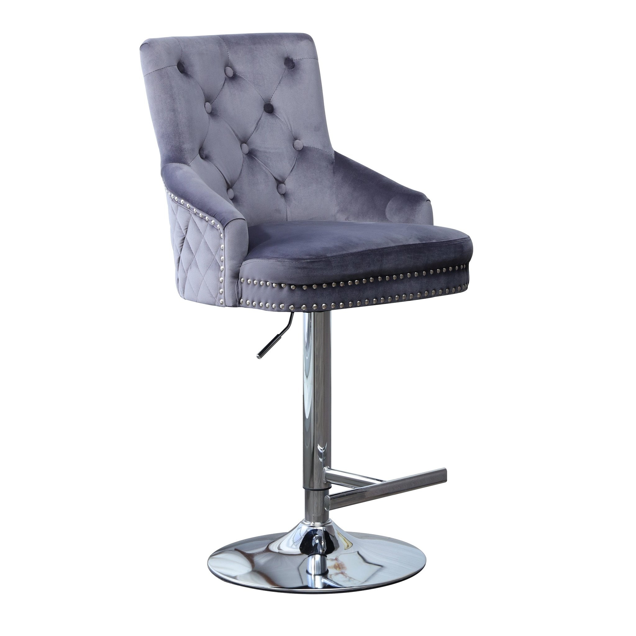 Strick & bolton harley adjustable matte black bar stool sale