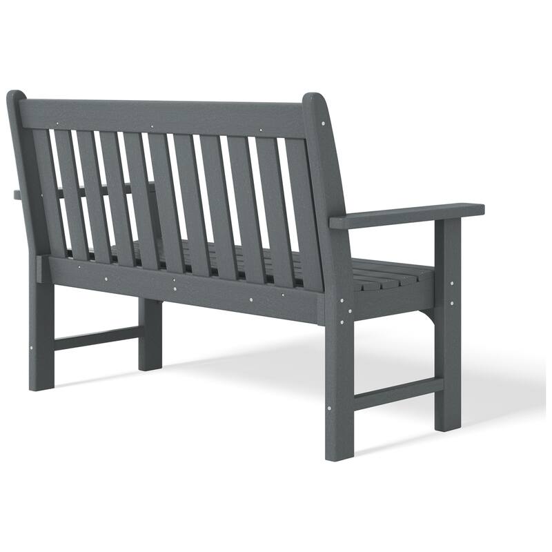 Polytrends Laguna 51" Outdoor Patio 2-Person Garden Bench