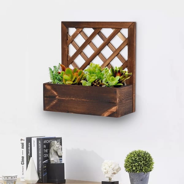 Wooden Wall Planter Succulent Holder - Bed Bath & Beyond - 36019760