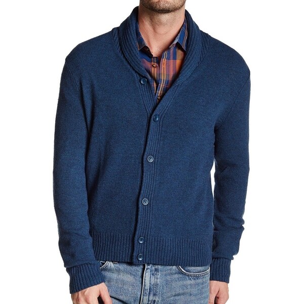 mens teal cardigan