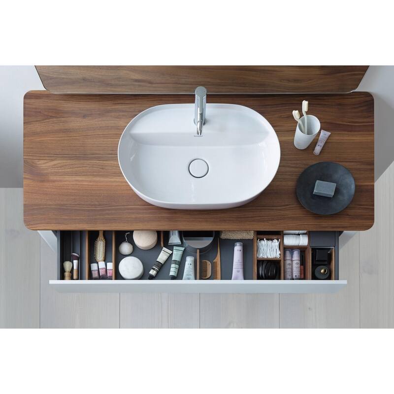 Duravit Luv 23-5/8" Oval Ceramic Vessel Bathroom Sink