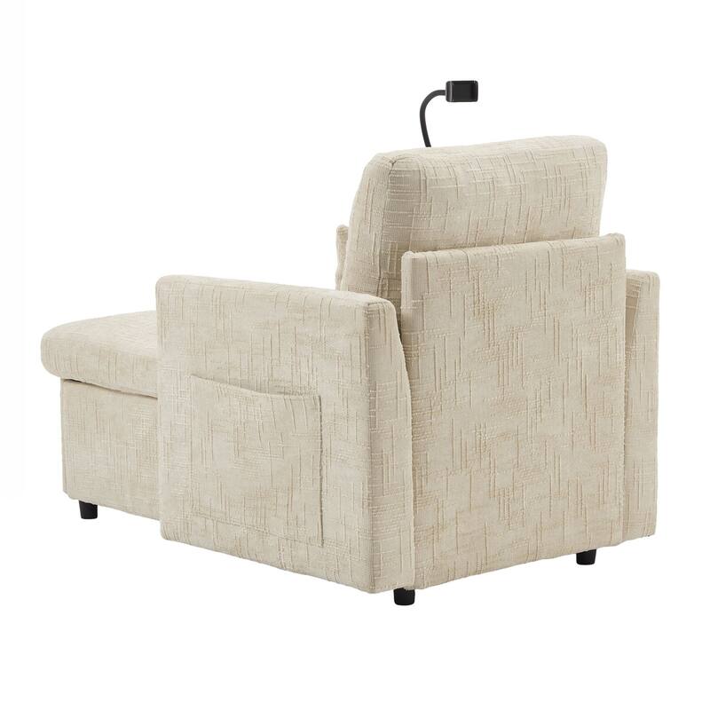 Multifunctional Lazy Person Sofa Recliner can be Stored Storage Backrest with Cell Phone Bracket Single Leisure Chair