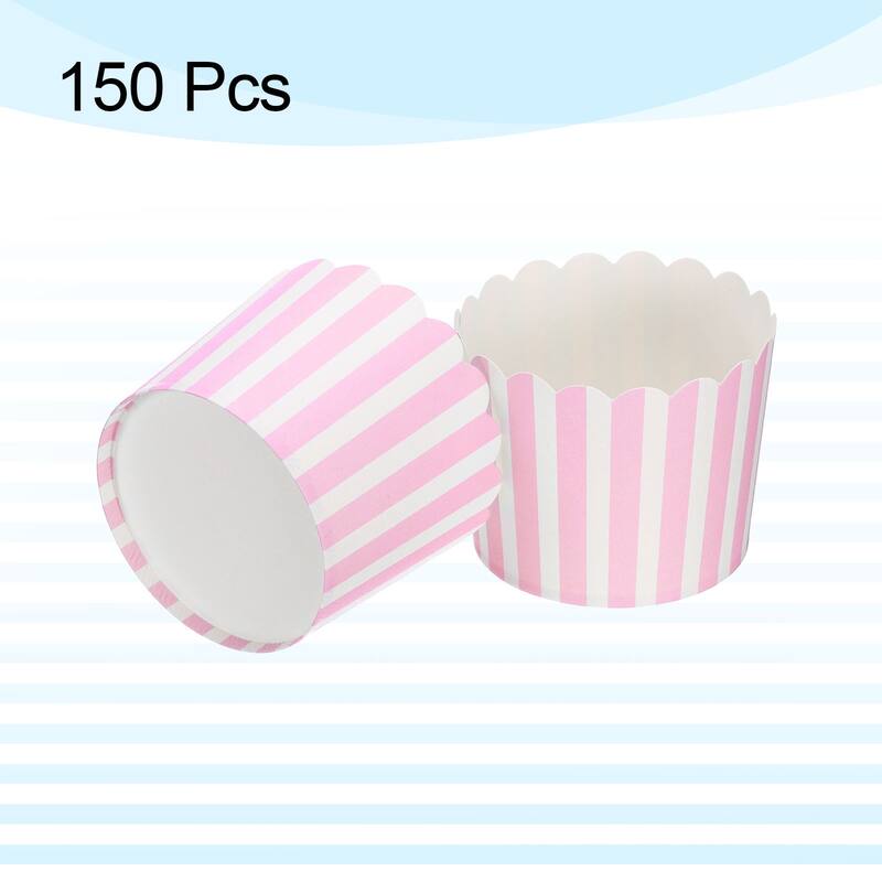 150Pcs Paper Baking Cups 6oz Cupcake Muffins Liner Wrappers