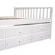 preview thumbnail 11 of 12, Maximized space,Full size Wooden House Bed with Trundle and 3 Storage Drawers，