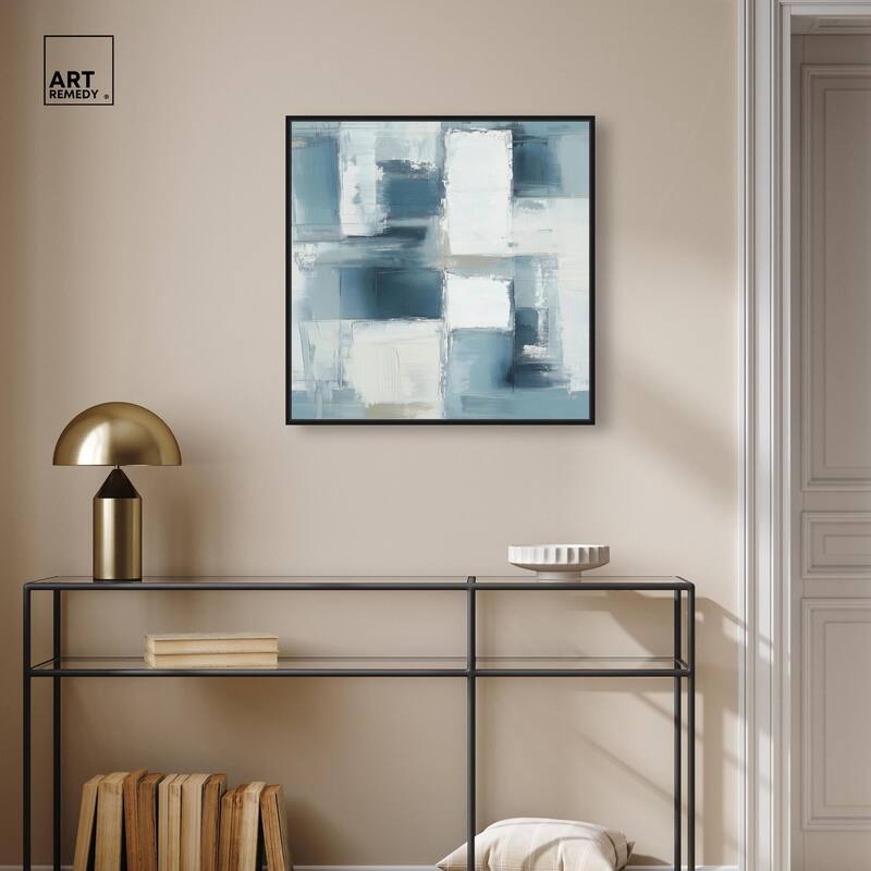 Deconstructed Blue I Canvas by Art Remedy