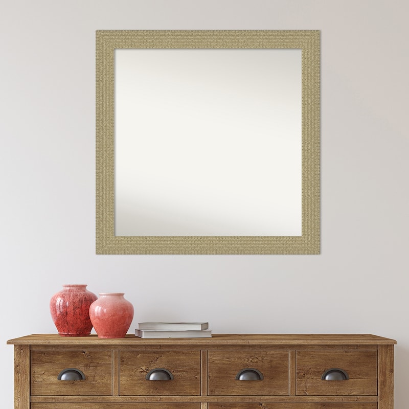 Non-Beveled Wall Mirror - Mosaic Gold Frame