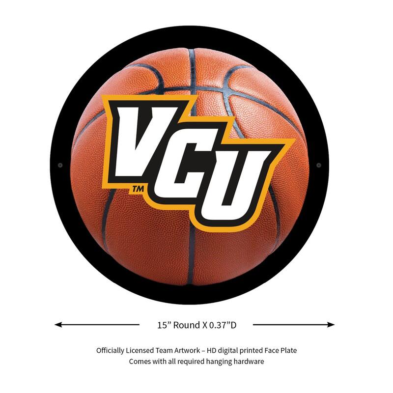 Virginia Commonwealth University Basketball Round 15 in. LED Lighted Sign