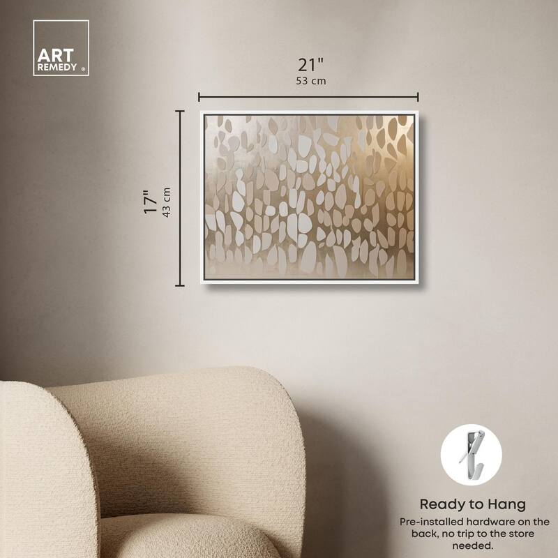 Glimmering Cascade Canvas by Art Remedy