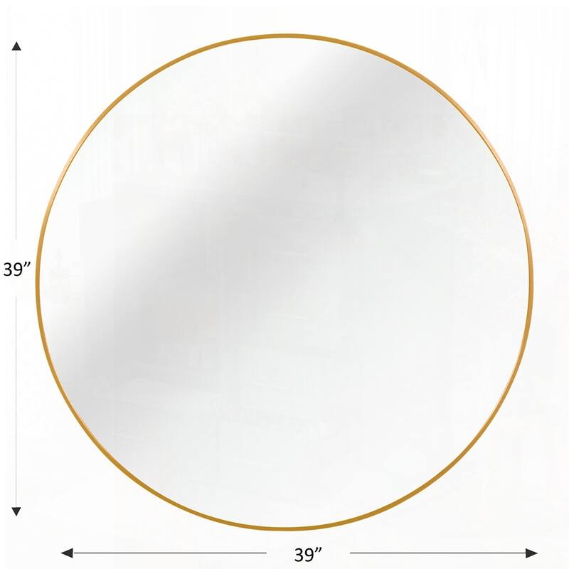 Metal Framed Round Bathrrom Mirror