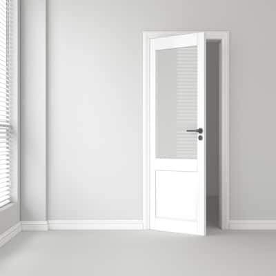 32 X 80 X 5 inch Frosted Glass Slab Door Interior Doors Solid Wood French Door