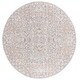 preview thumbnail 10 of 12, SAFAVIEH Harlow Slip Resistant Kveta Oriental Rug 6'3" Round - Grey Blue/Ivory - Round