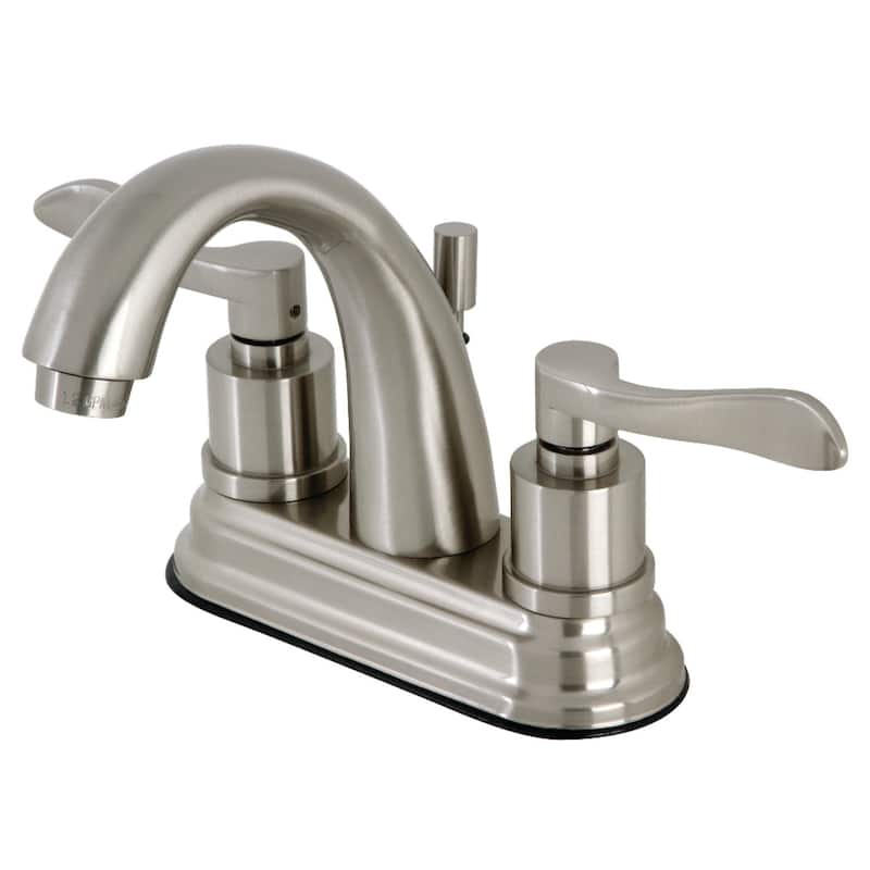 Kingston Brass 1.2 GPM Centerset Bathroom Faucet with Pop-Up Drain - Brushed Nickel