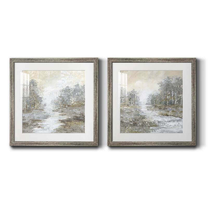 Babbling Brook I- Premium Framed Print - Ready to Hang - Multi-Color
