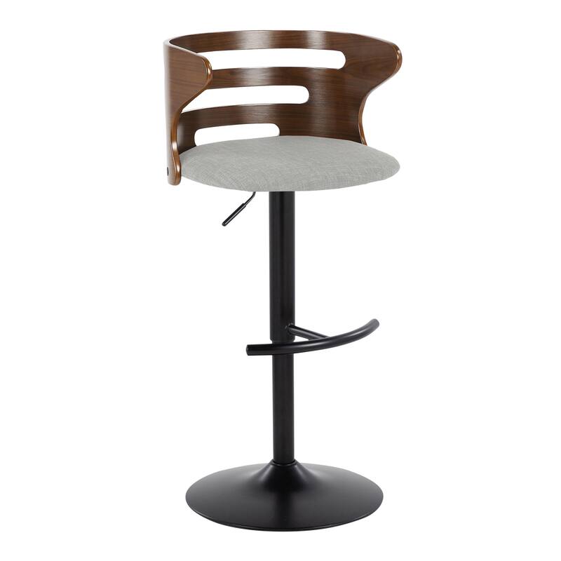 Carson Carrington Cranagh Adjustable Bar Stool with Rounded T Footrest (Set of 2)