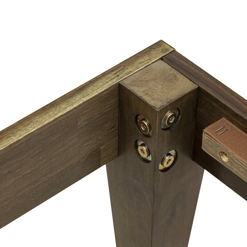 East West Furniture King Size Platform Bed Frame with 4 Solid Wood Legs and 2 Extra Center Legs - (Finish Option)