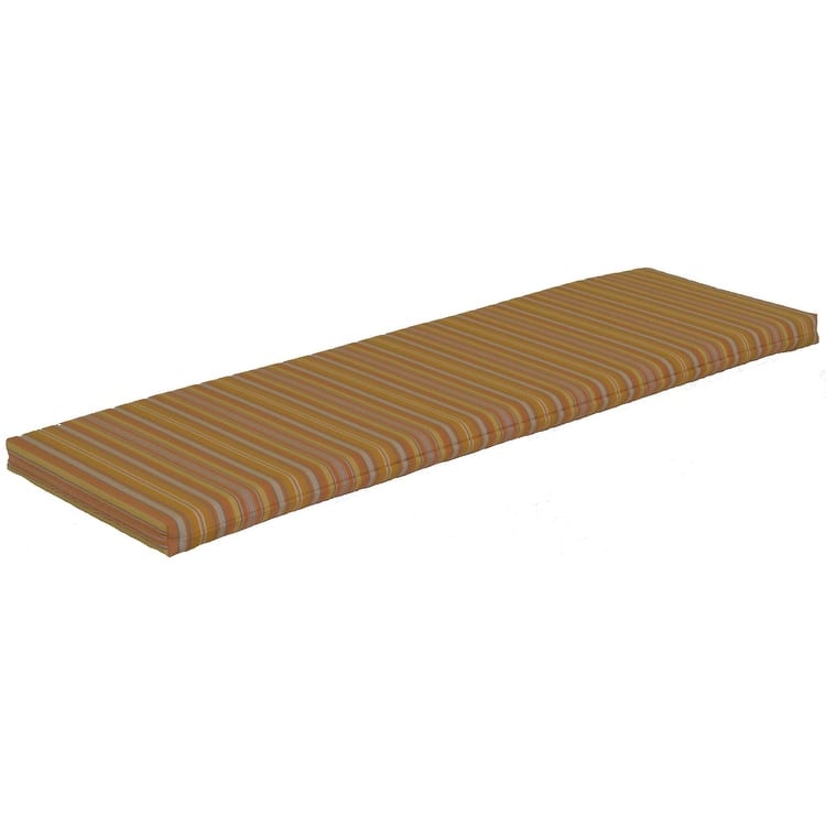 Bench Cushion - 6 Foot - Orange Stripe
