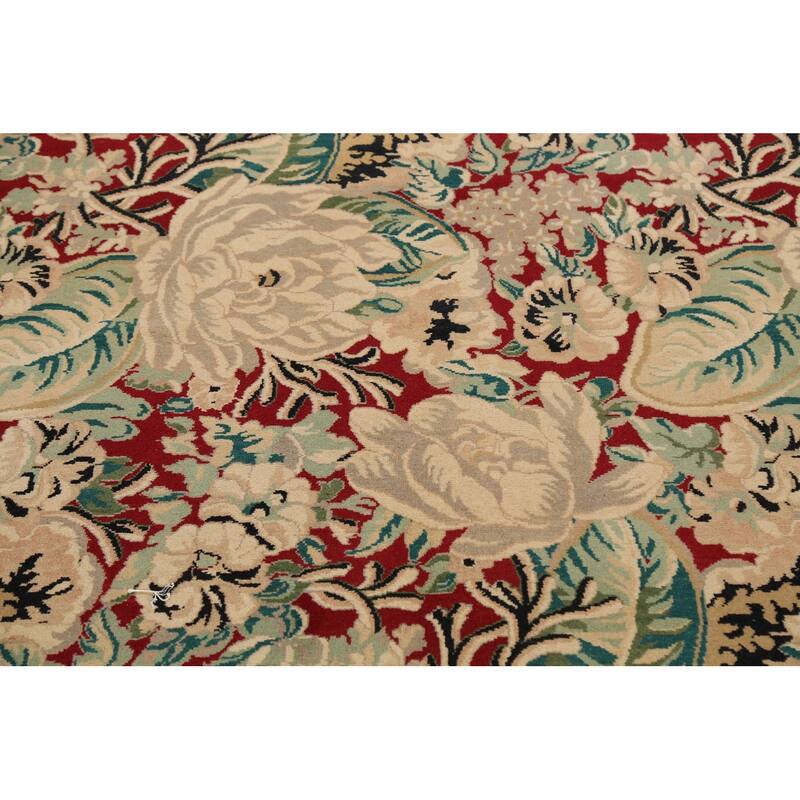 Vegetable Dye Floral Art Deco Chinese Oriental Wool Area Rug Handmade - 5'1" x 8'2"