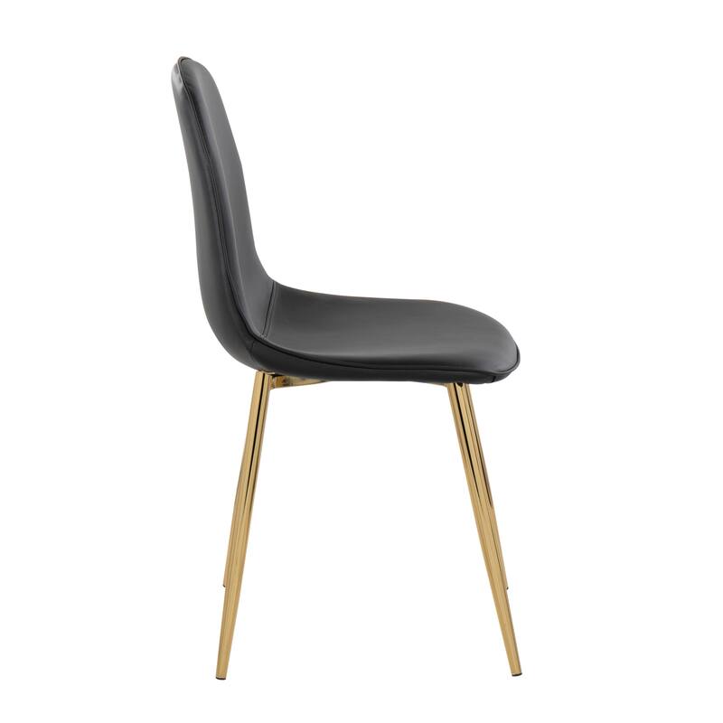 Silver Orchid Stone Gold Dining Chair - Set of 2