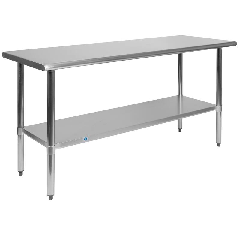 Stainless Steel 18 Gauge Work Table with Undershelf