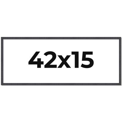 42x15 Frame Brown Picture Frame - Complete Modern Photo Frame Includes