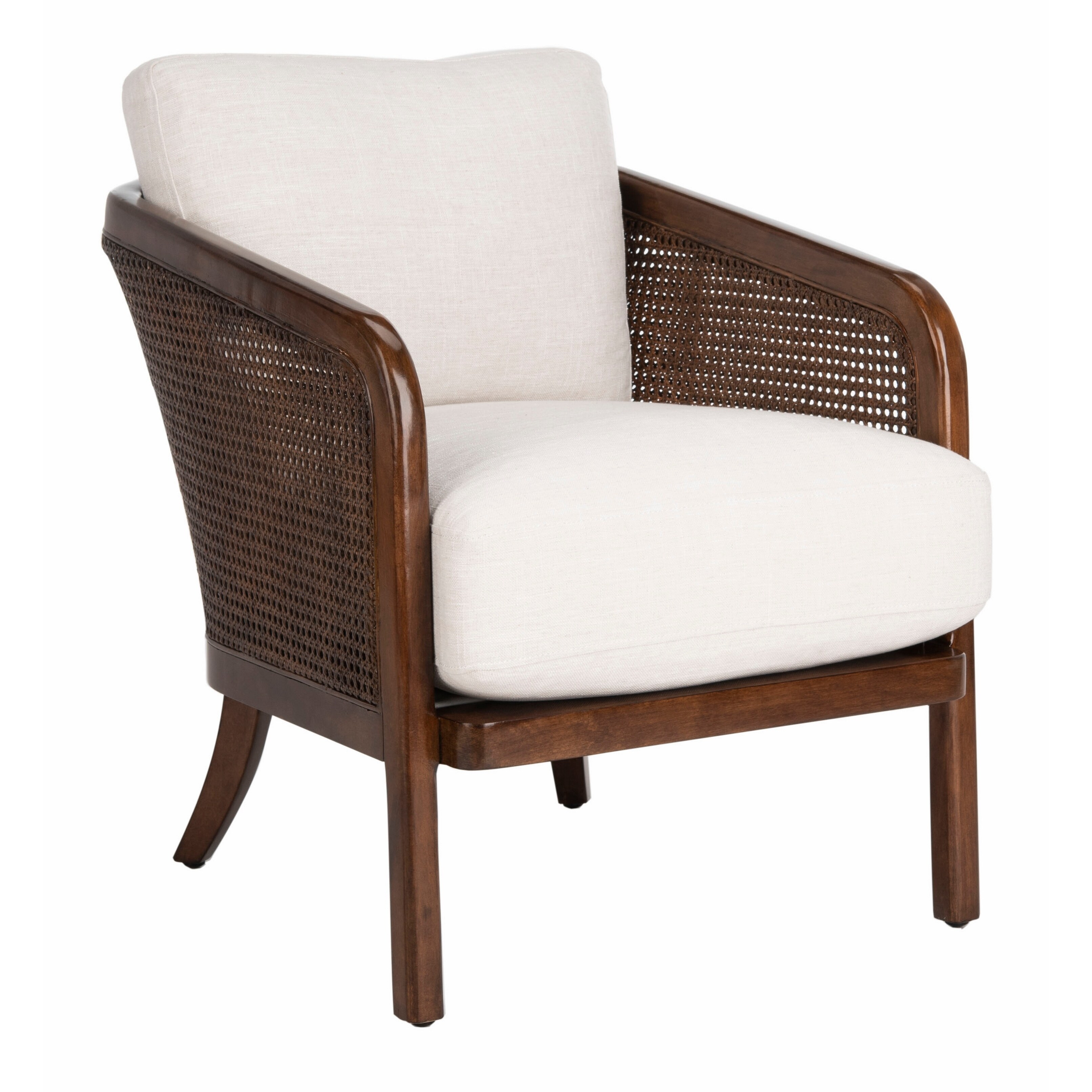Shop Safavieh Couture Caruso Barrel Back Chair Oatmeal 25 X30 X29 On Sale Overstock 26411865