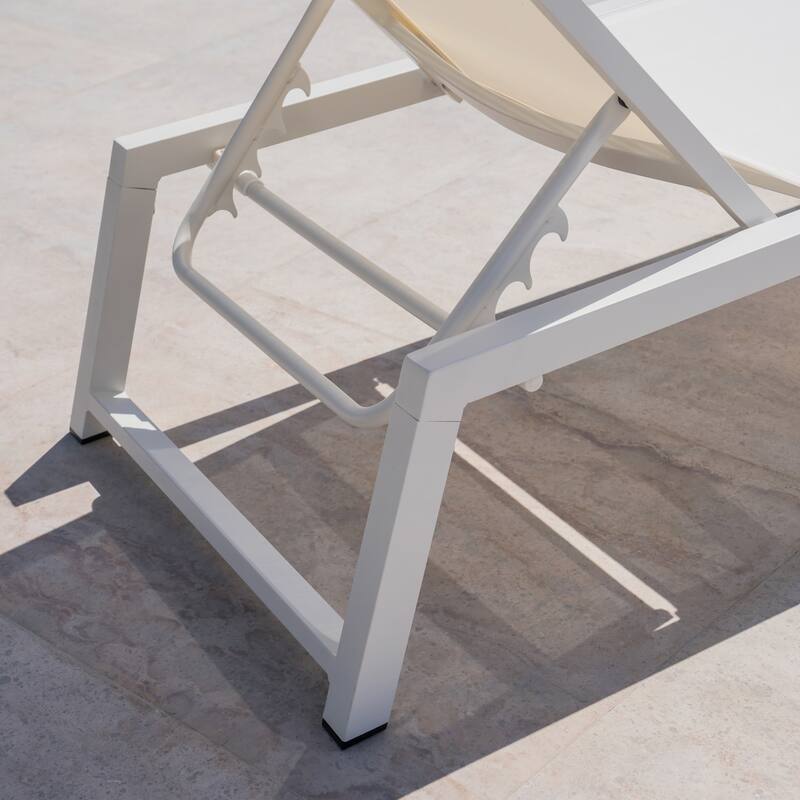 outdoor CHAISE LOUNGE ,White