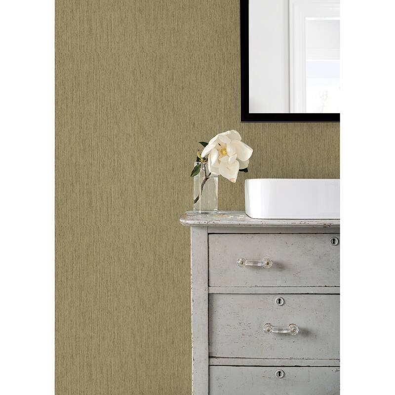 A-Street Prints Meihui Sage Paper Weave Wallpaper