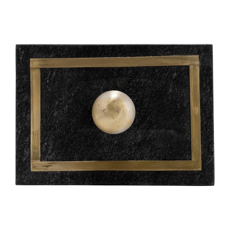 Marble Rectangular Box with Removable Lid - Home Decor