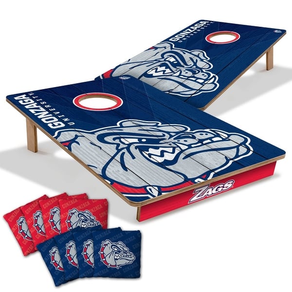 slide 2 of 7, Gonzaga Bulldogs NCAA Tailgate Cornhole Board Set Include Carrying Case