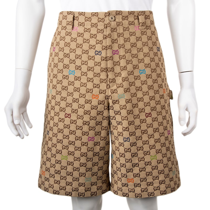 Gucci Men's GG Canvas Shorts - 38