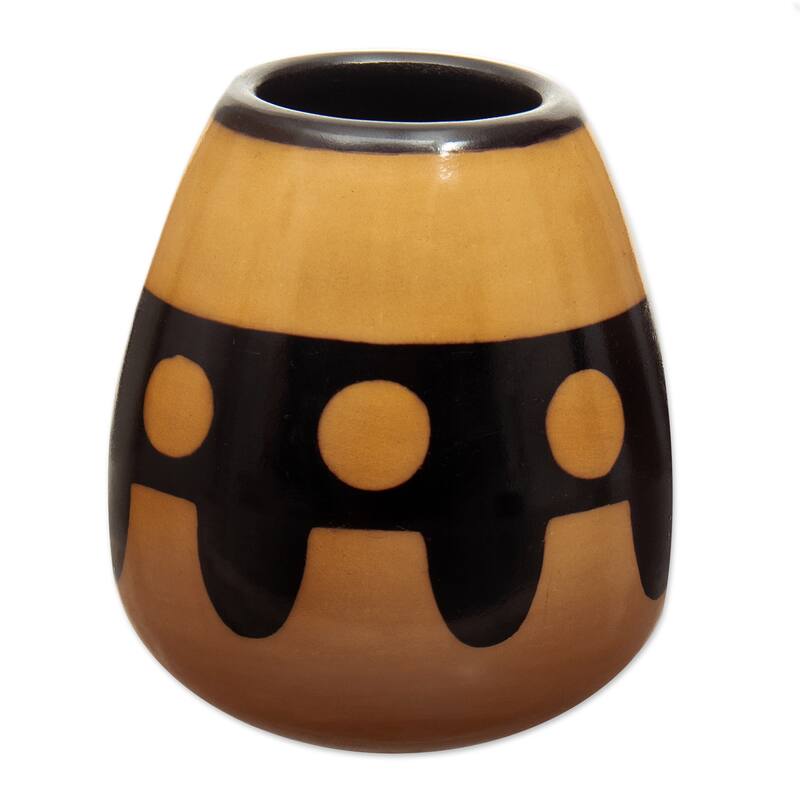Novica Handmade Sun Tribute Ceramic Decorative Vase