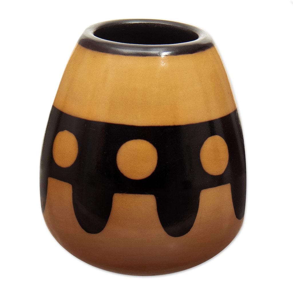 Novica Handmade Sun Tribute Ceramic Decorative Vase
