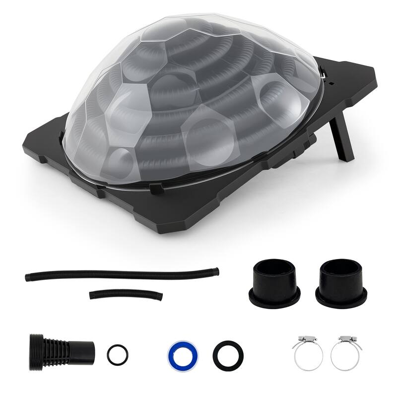 Gymax 2PCS Colar Dome Heater w/ Transparent Cover Black Heating Coil