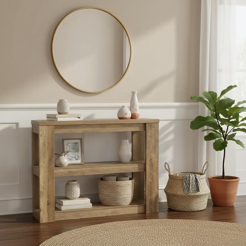 41.34-Inch Console Table with Storage Shelves - 41.34" L x 11.81" W x 31.5" H