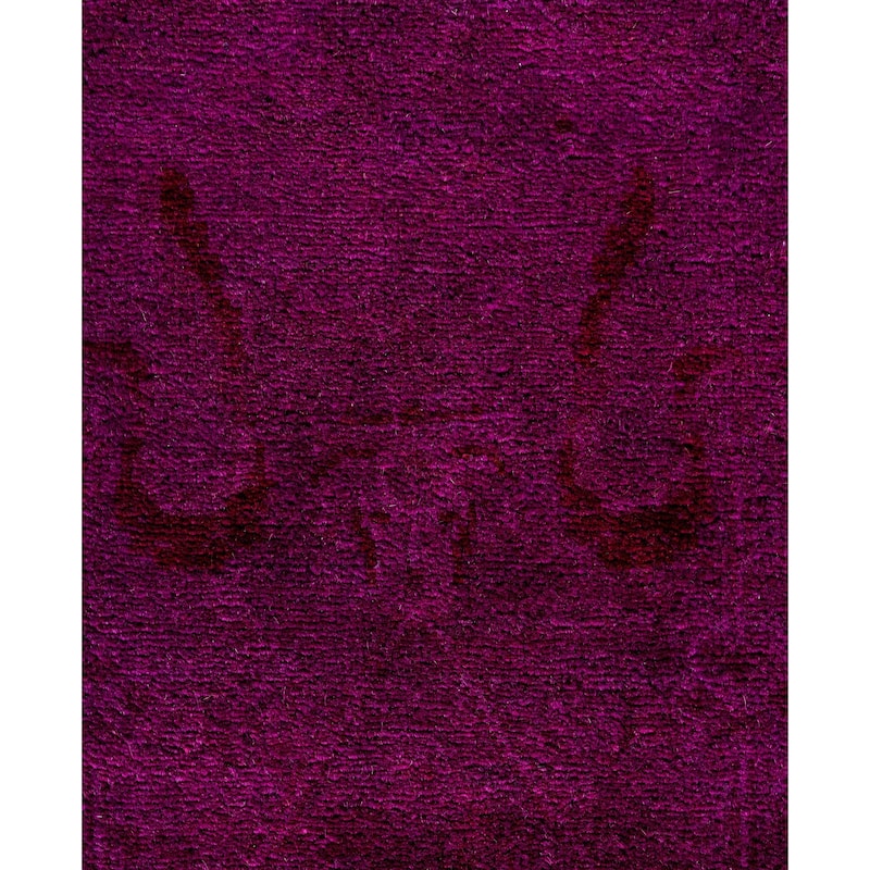 Overdyed One-of-a-Kind Hand-Knotted Area Rug - Purple - 4' 2" x 6' 3"