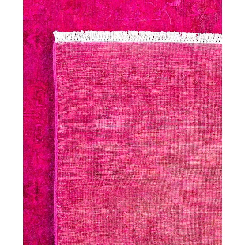 Overdyed One-of-a-Kind Hand-Knotted Area Rug - Purple - 8' 1" x 10' 3"