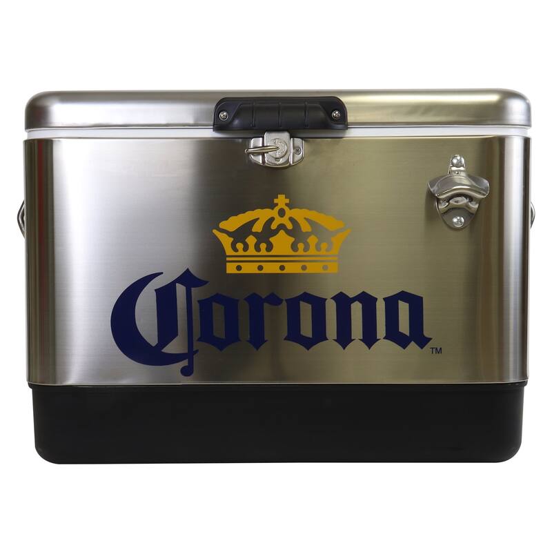 Corona Ice Chest Cooler with Bottle Opener, 51L (54 qt), 85 Cans