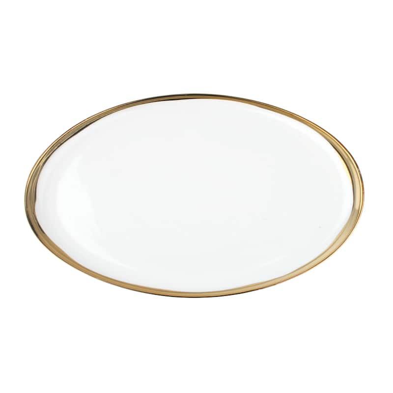 Canvas Home Dauville Oval Platter - Gold