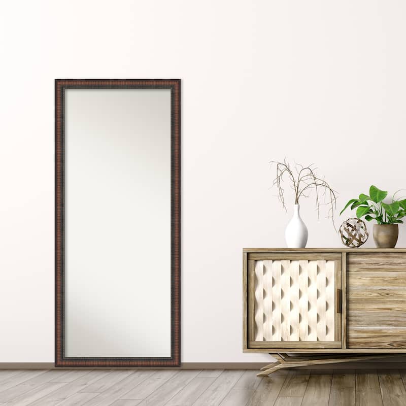 Caleb Brown Non-Beveled Framed Full-Length Floor Leaner Mirror - Caleb Brown - Glass Size 24x60