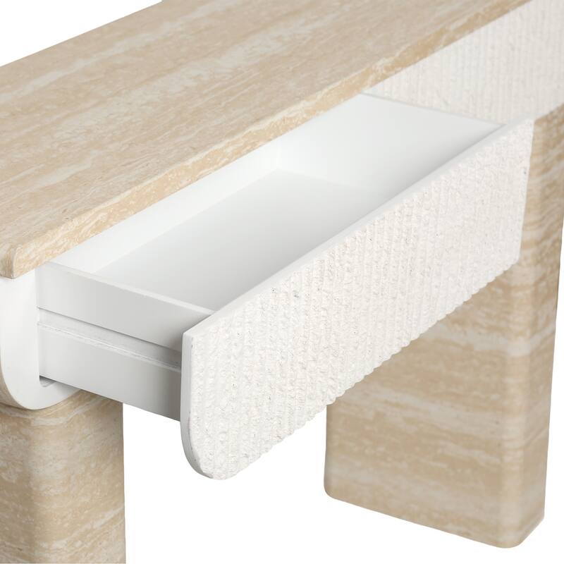 Entryway Table, Two Hidden Handle Drawers, Console Table,Easy Assembly, for Entrance & Dinning Room & Living Room & Hallway