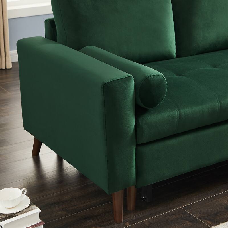 Reversible Pull out Sleeper Sectional Storage Sofa Bed