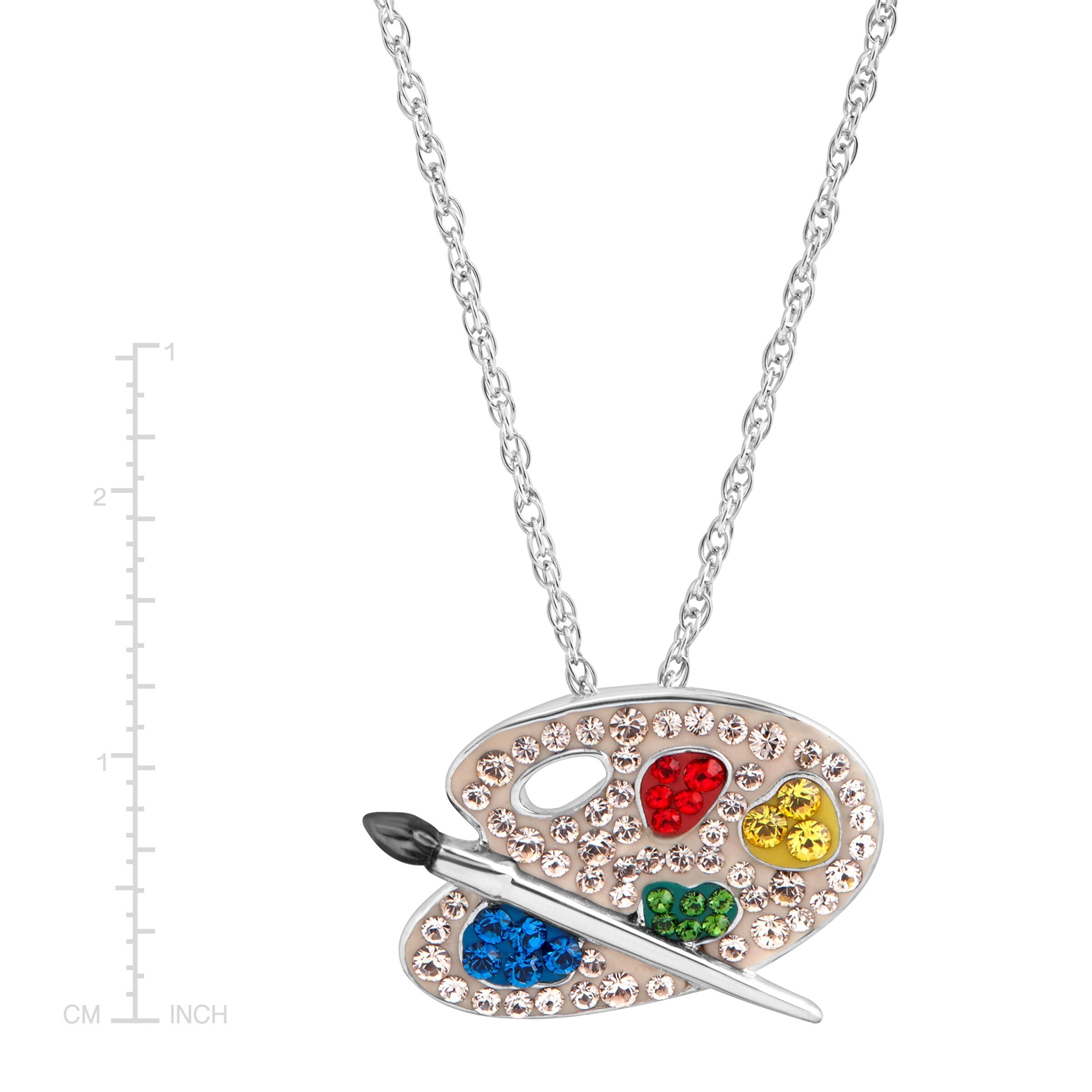 Shop Crystaluxe Paint Palette Pendant With Swarovski Crystals In