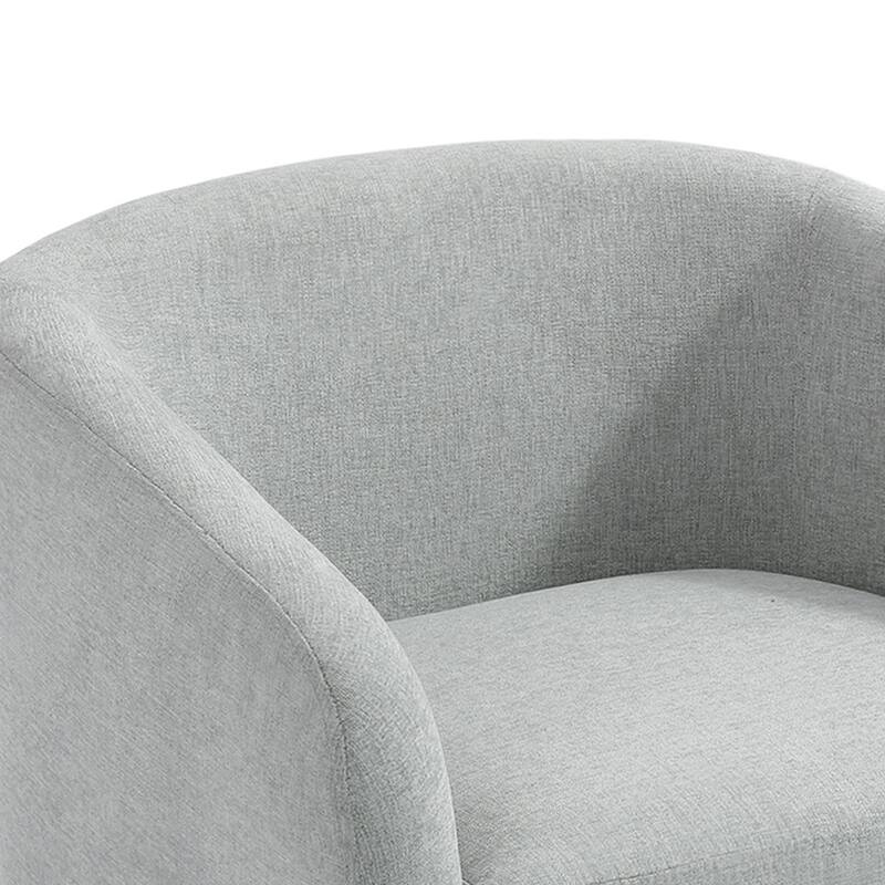 Modern Round Swivel Accent Chair Set of 2 Barrel Chair for Living Room